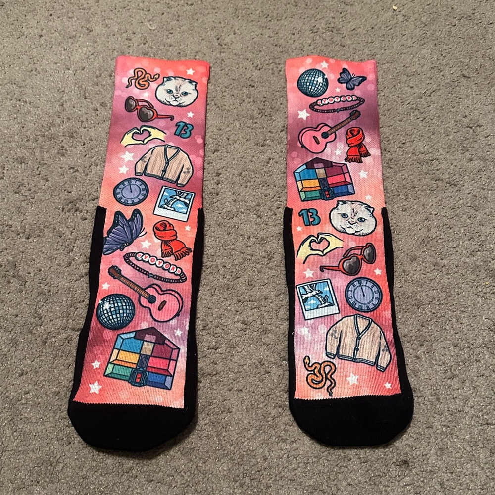 Taylor Swift unofficial sock merch